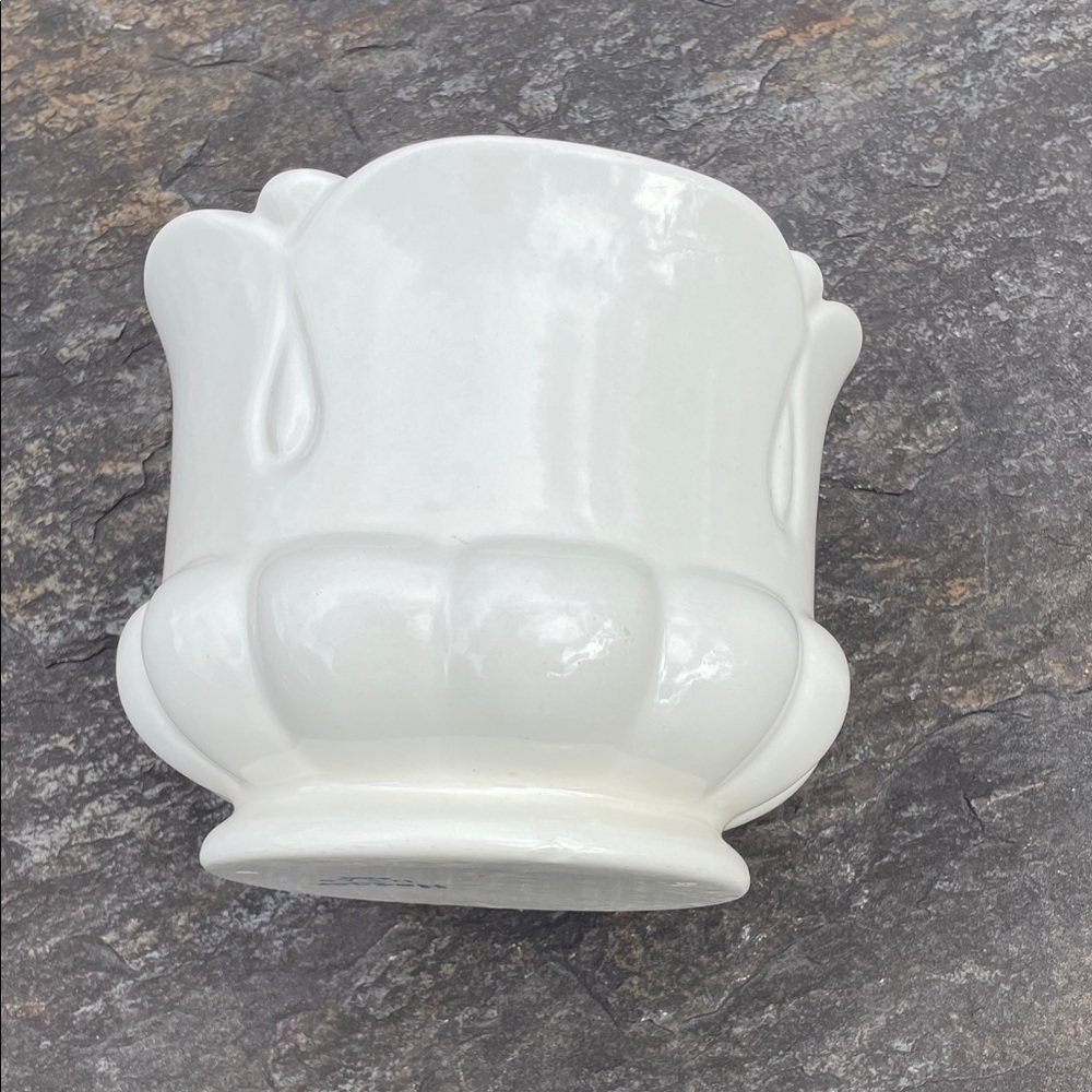 Awesome Vintage Haeger White Ceramic Art Deco Planter - Picture 2 of 11